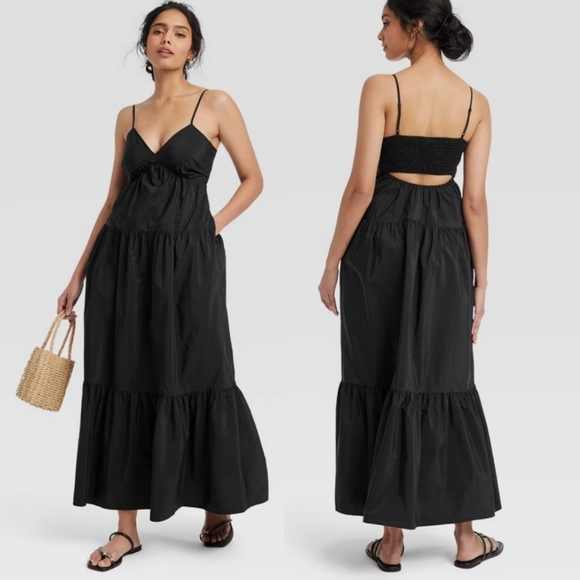 a new day Dresses & Skirts - New A New Day Maxi Sun Dress In Black Size Woman's 3X